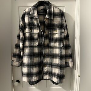 Banana Republic plaid shirt jacket